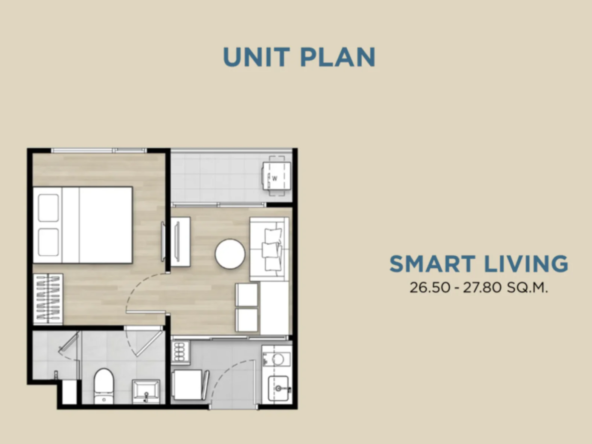 Origin Place - 1 bedroom - Floor Plan