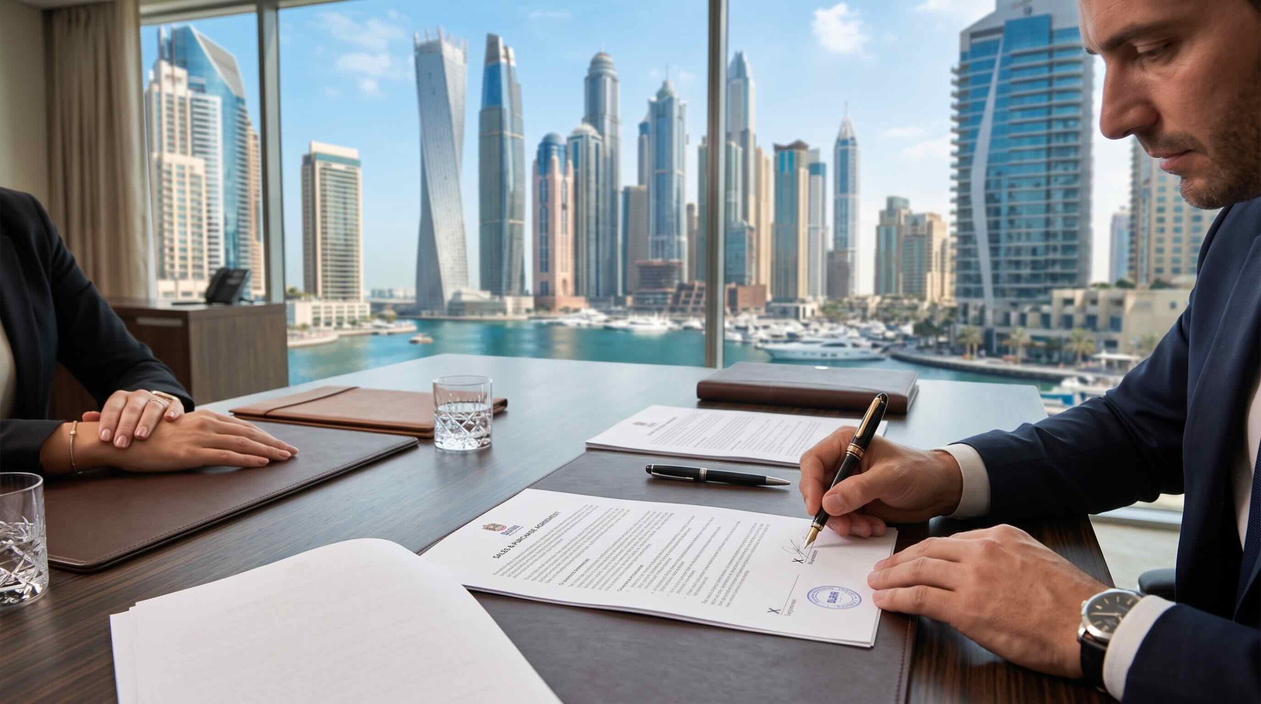 Signing SPA in Dubai