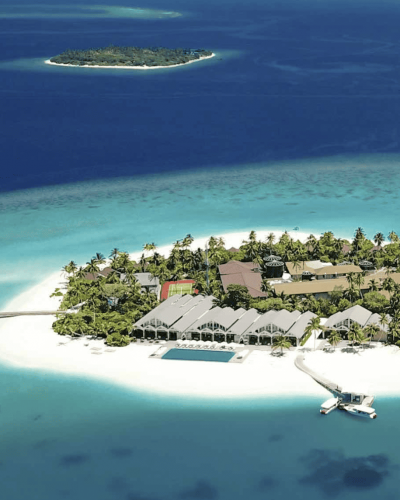 Maldives Resort Aerial View